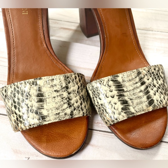 Enzo Angiolini leather & wood sandals - Picture 5 of 8